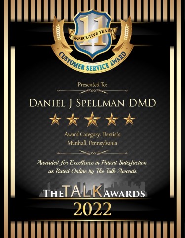 Daniel J Spellman DMD wins 2022 Talk Award