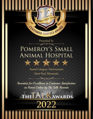 Pomeroy's Small Animal Hospital wins 2022 Talk Award