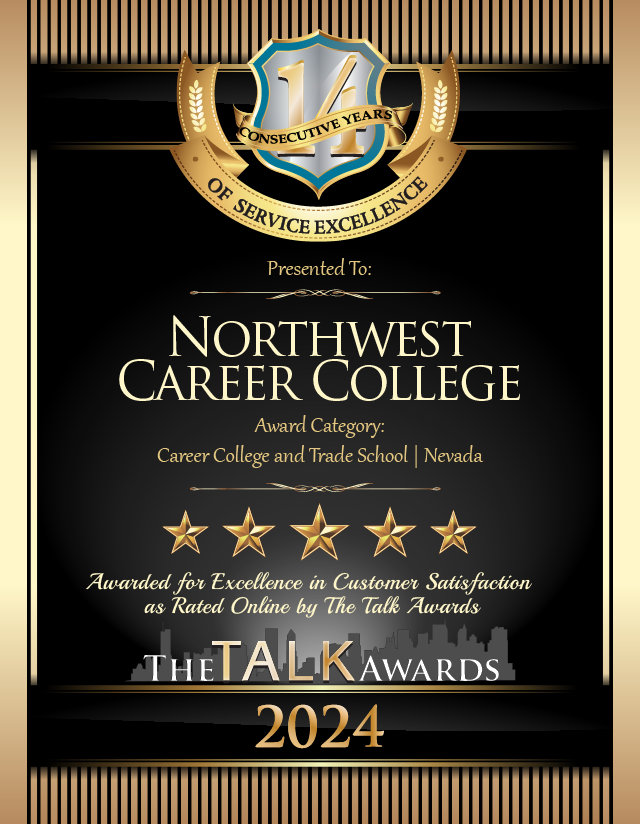 Northwest Career College 2024 TALK AWARD 14yr
