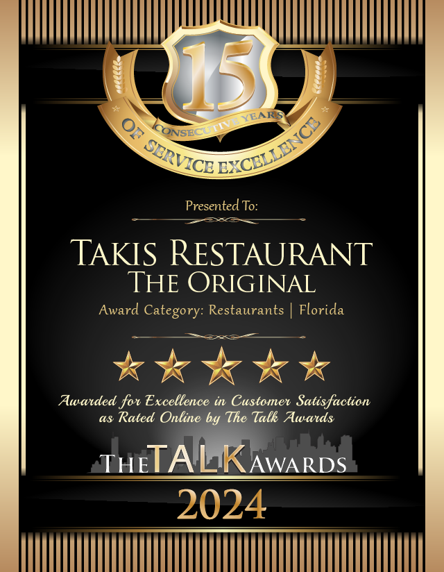 Takis Restaurant-The Original 2024 15yr