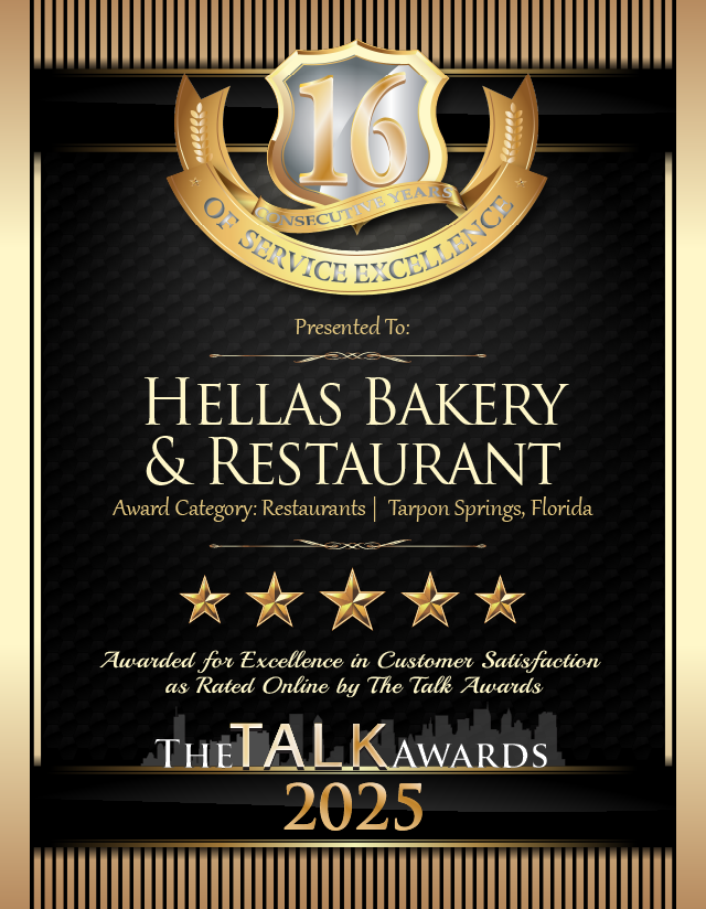 Hellas Restaurant & Bakery 2025 Talk Award