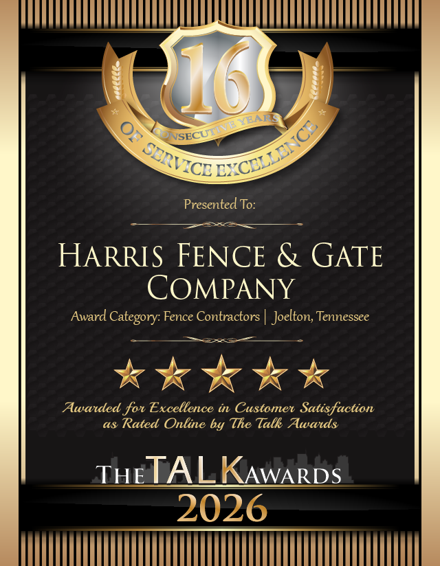 Harris Fence & Gate Company 2026 16yr